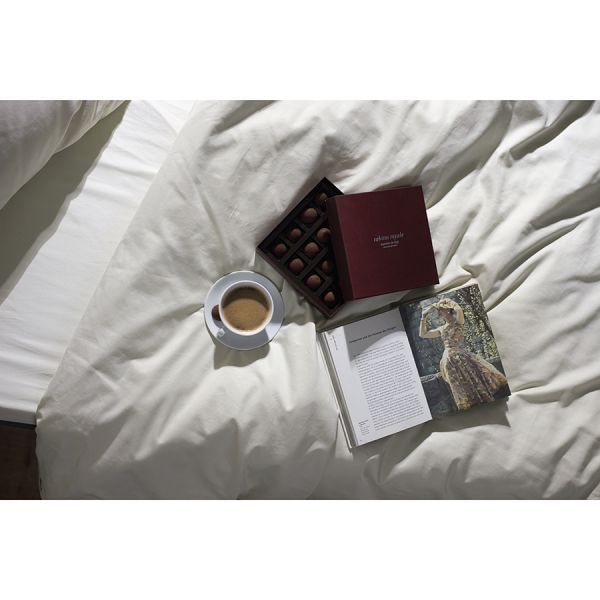 Комплект постельного белья из сатина серо-бежевого цвета с брашинг-эффектом из коллекции essential Tkano