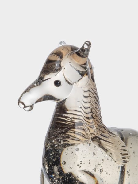 Статуэтка 8х6 см, стекло, коричневая, Лошадка, Horse Anna Lafarg
