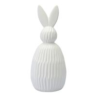 Декор из фарфора белого цвета trendy bunny из коллекции essential, 12,5х12,5x30,5 см Tkano