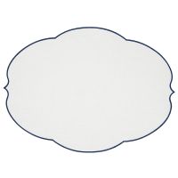 Салфетка подстановочная овальная flowers 48,8х36 см, белая Guzzini