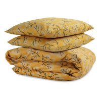 Комплект постельного белья из сатина с принтом 'Сибирский цветок' из коллекции russian north, 200х220 см Tkano