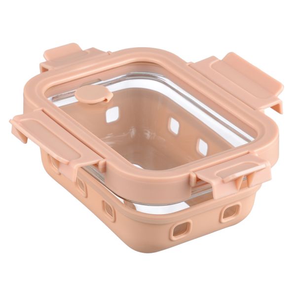 Контейнер для запекания, хранения и переноски продуктов в чехле, 370 мл, бежевый Smart Solutions