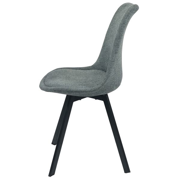 Стул pirel велюр серый