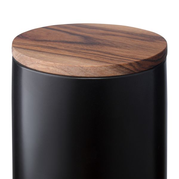 Банка для хранения керамическая smart solutions 750 мл черная