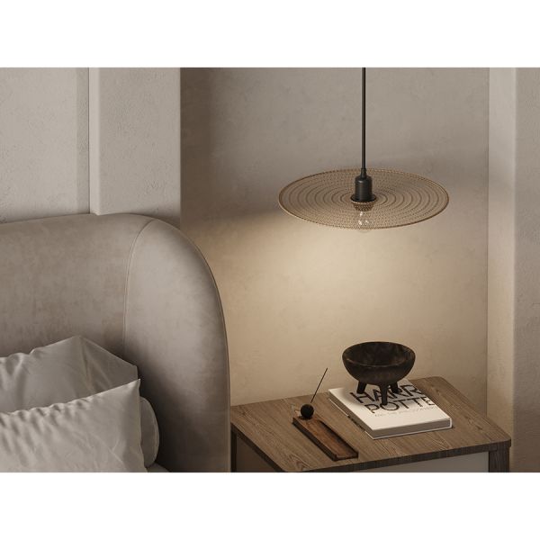 Светильник подвесной vinger, D38х8 см, бежевый Bergenson Bjorn