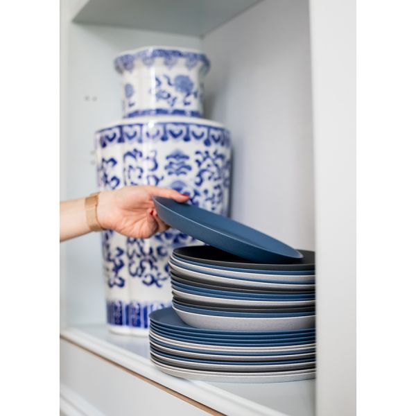 Тарелка connect organic 20,5 см синяя