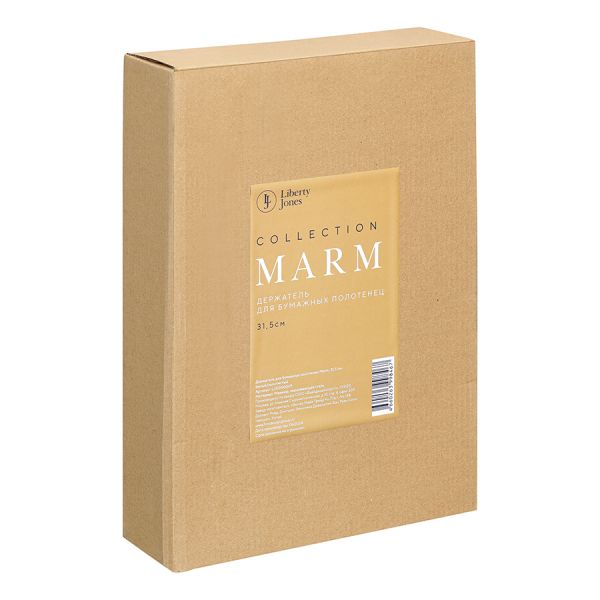 Держатель для бумажных полотенец marm, 31.5 см, белый/золотистый. Liberty Jones