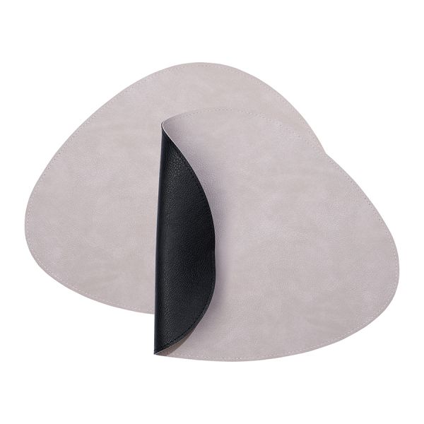 Набор из 4-х двухсторонних сервировочных салфеток drop, 33х41 см, черный/светло-серый Liberty Jones