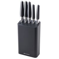 Набор ножей кухонных с подставкой prime, 5 шт, черный Smart Solutions Smart Solutions