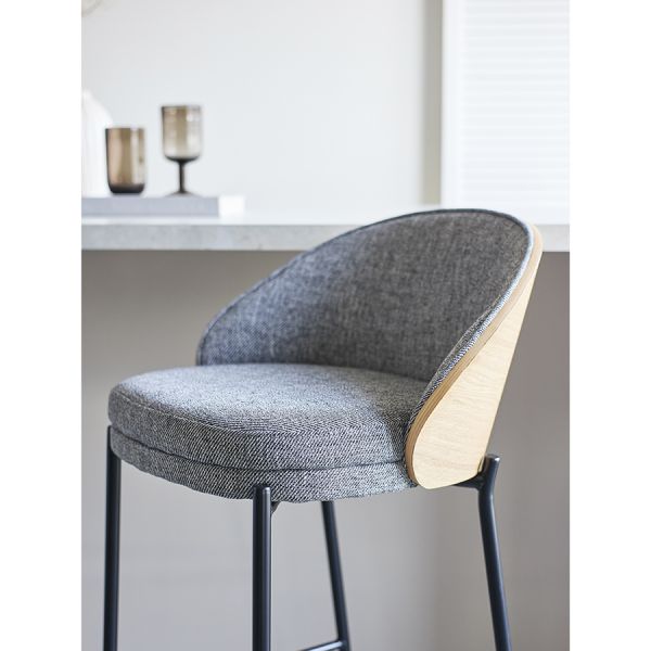 Стул барный cloud, рогожка, грифельно-серый Bergenson Bjorn