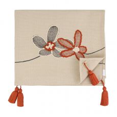 Дорожка на стол stone flowers из коллекции ethnic, 45х150 см Tkano