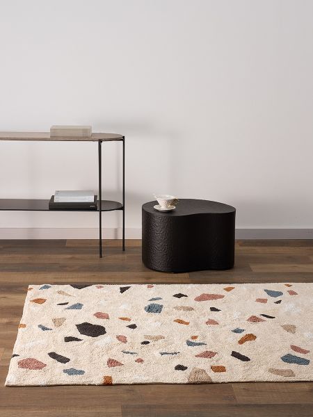 Ковер из хлопка terrazzo poetry из коллекции ethnic 120x180 см Tkano