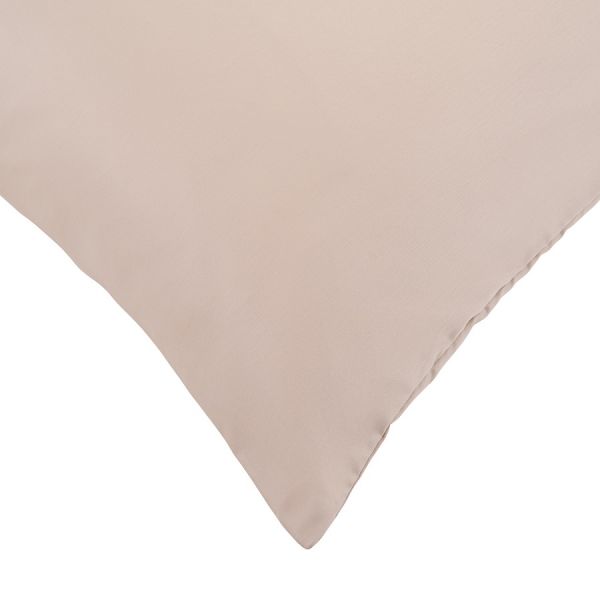 Набор из двух наволочек из сатина бежевого цвета из коллекции essential