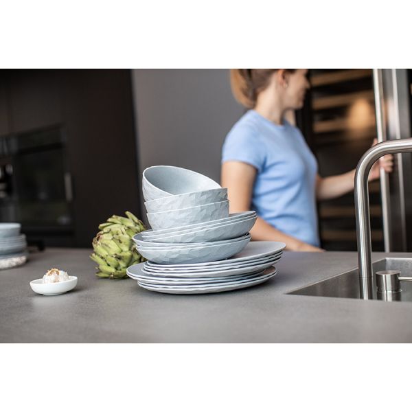 Тарелка обеденная club organic 26 см синяя