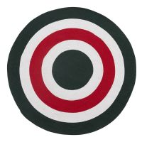 Ковер из хлопка target темно-зеленого цвета из коллекции ethnic, D120 см Tkano