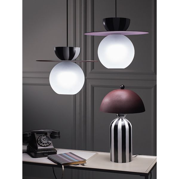 Светильник настольный anniken, D25х38 см, черный/белый/сливовый Bergenson Bjorn
