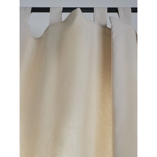 Штора из хлопка базовая бежевого цвета из коллекции essential, 150х290 см Tkano