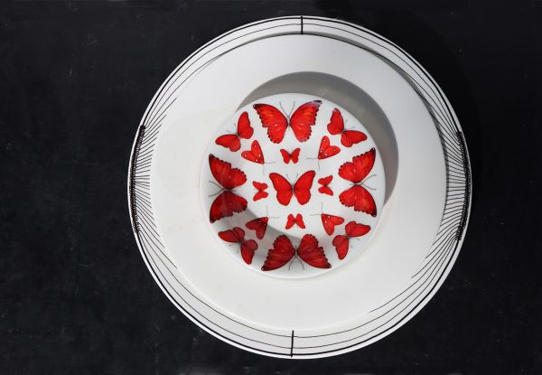 Салатник BUTTERFLY, 16,5 см, RED     12-11-50