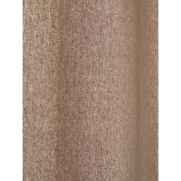 Штора из хлопка с помпонами бежево-серого цвета из коллекции essential, 150х290 см Tkano