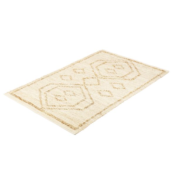 Ковер из джута и переработанного хлопка kolkata из коллекции ethnic 200х300 см Tkano