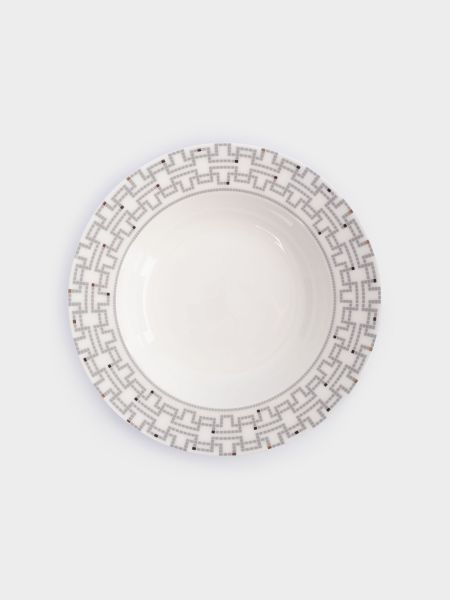 Сервиз обеденный на 6 персон, 18 предметов, фарфор, белый, Орнамент, Greco