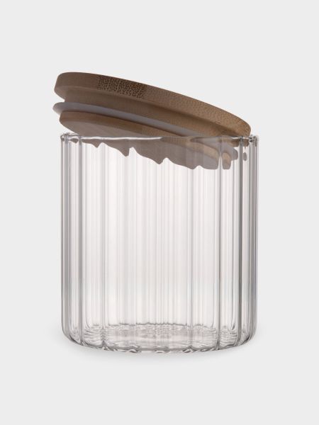 Банка для сыпучих продуктов 500 мл, стекло/бамбук, Grand