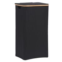 Корзина для белья neat tall, 41х35х74 см, черная Smart Solutions