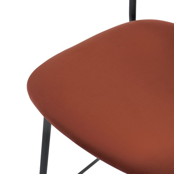 Стул полубарный eirill, велюр, кирпичный Bergenson Bjorn