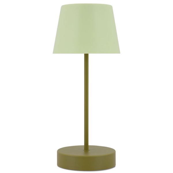 Лампа настольная oscar usb 14.5х14.5х34 см оливковая