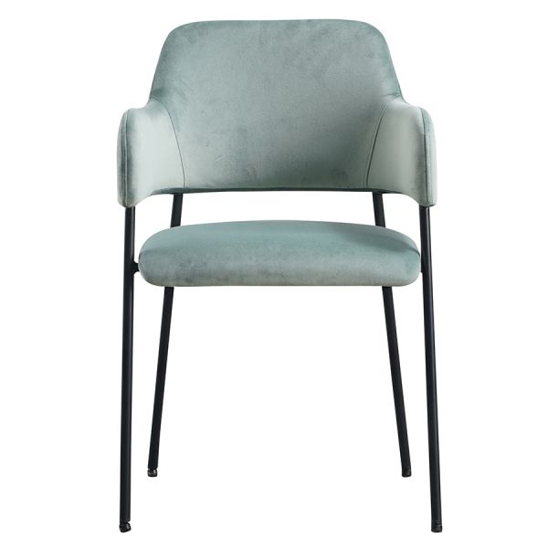 Стул viva серо-зеленый велюр