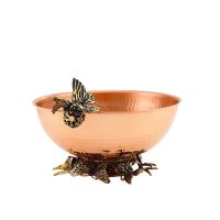 Сухарница медная кованая 