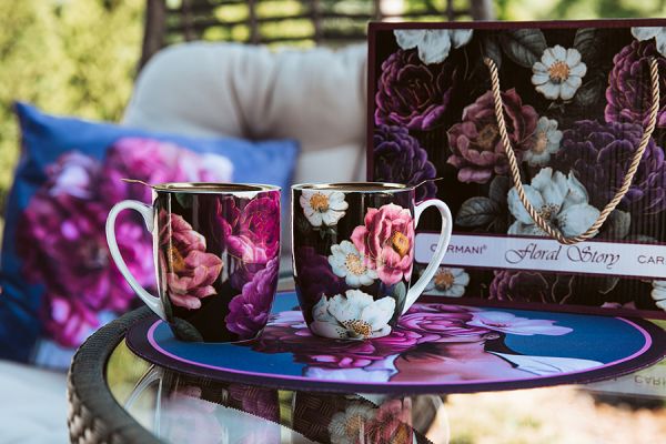 Набор кружек Розы 0,38 л, 2 шт Carmani