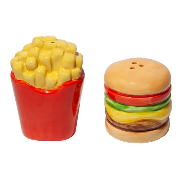 Набор из солонки и перечницы fast food, burger & f Doiy