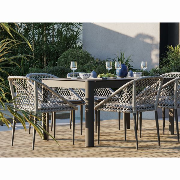 Стол обеденный leif, серо-бежевый Bergenson Bjorn