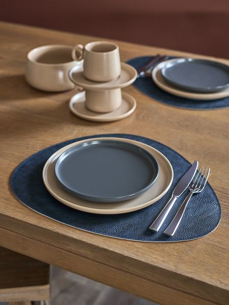 Набор из 4-х двухсторонних сервировочных салфеток drop, 33х41 см, синий/светло-серый Liberty Jones