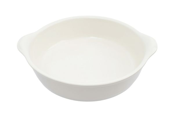 Форма для запекания 26 см круглая, молочно-бежевая, Baker ANNA LAFARG