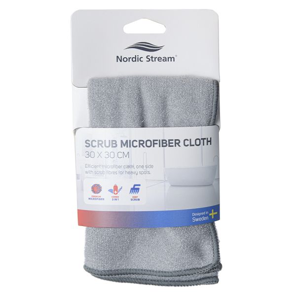 Тряпка из микрофибры двусторонняя 30х30 см Nordic Stream
