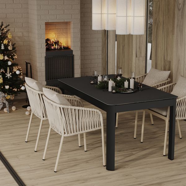 Стол обеденный leif, темно-серый Bergenson Bjorn