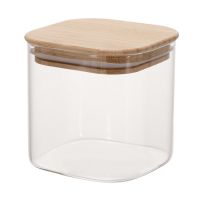 Банка для хранения smart solutions с крышкой из бамбука 800 мл