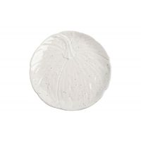 Блюдо 22 см, керамика, белое, в крапинку, Тыква, Light pumpkin ANNA LAFARG