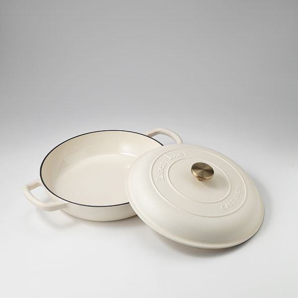 Сотейник с крышкой из коллекции 'Шеффилд', 30 см, молочный Liberty Jones