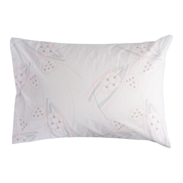 Комплект постельного белья из перкаля белого цвета с принтом 'Хвойное утро' из коллекции russian north, 200х220 см Tkano