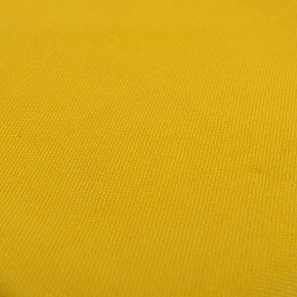 Покрывало из фактурного хлопка горчичного цвета с контрастным кантом из коллекции essential