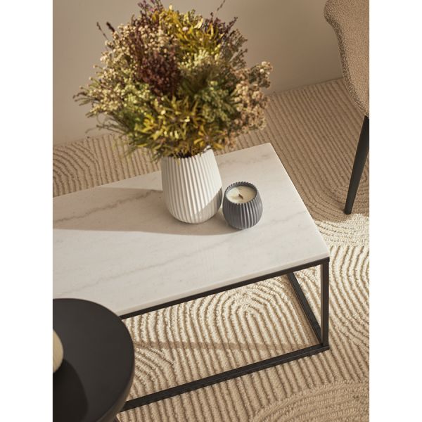 Свеча ароматическая lemon, mandarin & neroli из коллекции edge, синий, 30 ч Tkano