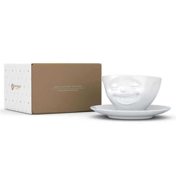 Чайная пара tassen laughing 200 мл белая