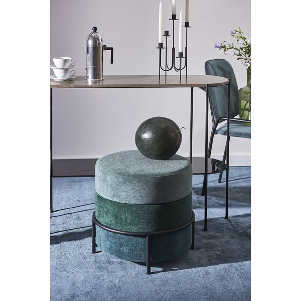 Пуф norunn, шенилл, зеленый Bergenson Bjorn