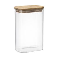 Банка для хранения прямоугольная glass acacia, 1,3 л Smart Solutions