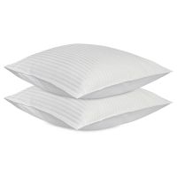 Набор наволочек из страйп-сатина из коллекции essential, 70х70 см Tkano