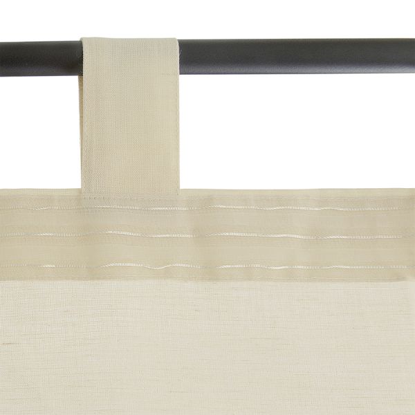 Штора из хлопка и льна кремового цвета из коллекции essential, 150х290 см Tkano