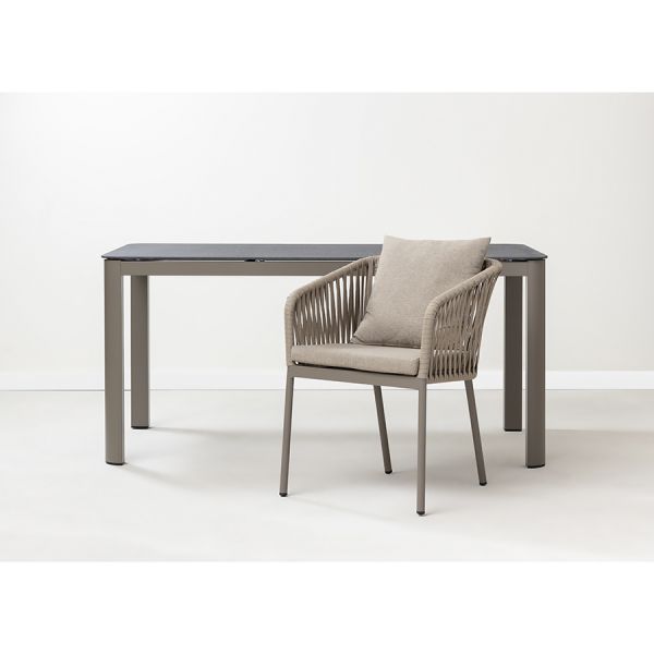 Стол обеденный leif, серо-бежевый Bergenson Bjorn